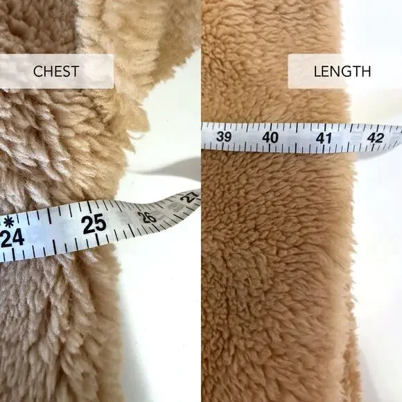 ALO YOGA Oversized Sherpa Trench Coat in Camel Size S - Picture 15 of 16